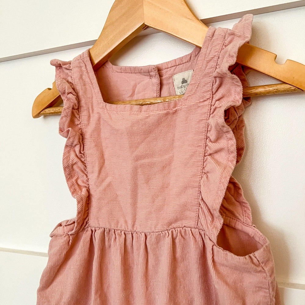 GAP Dusty Pink Ruffle Overalls